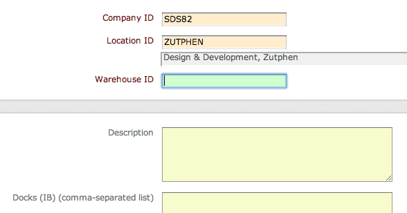 TAS-Warehouse-Master-Data